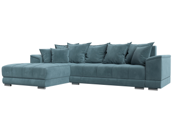 Угловой диван НордСтар левый угол, велюр