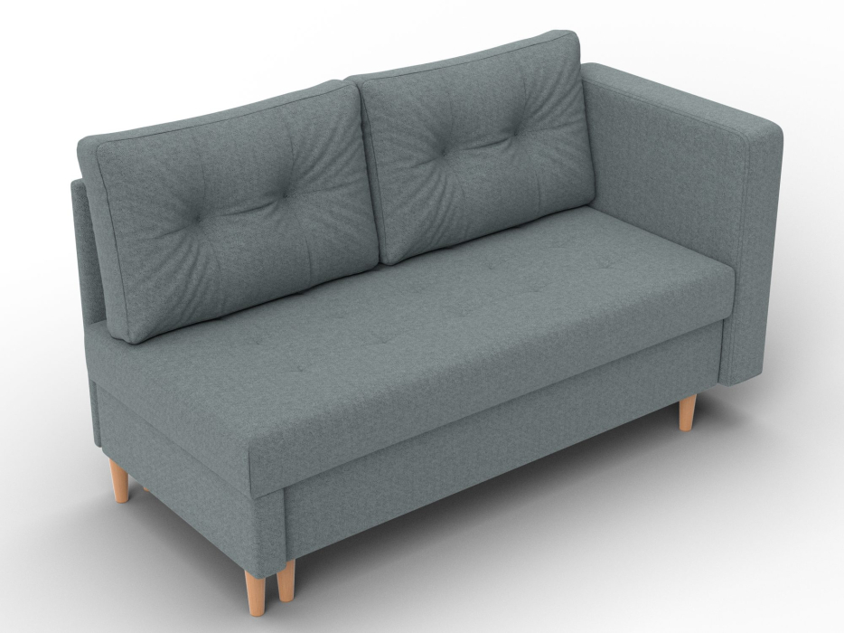 Маленькие спальные диваны, Кушетка Лига-098, рогожка Амур