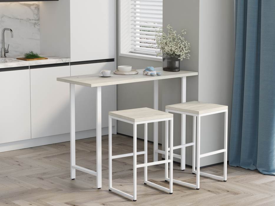 Обеденные группы, Набор Барный Айсберг Лофт 01 Белый