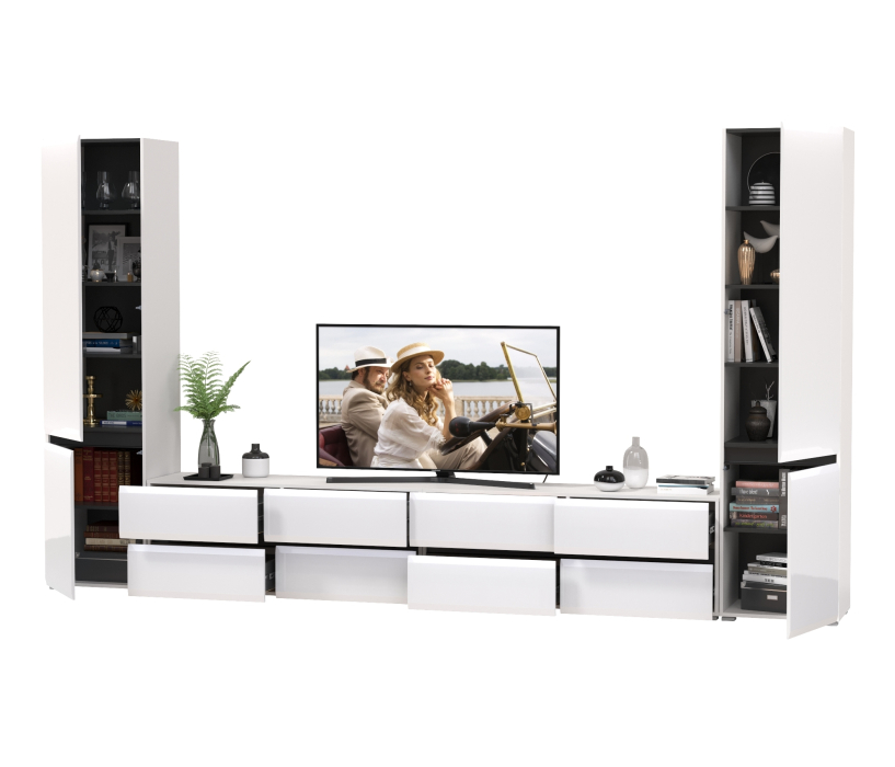 Стенки для гостиной, Мебель для гостиной корпусная Сидней № 128