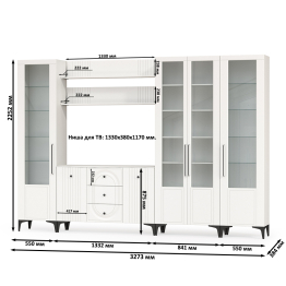 Большая стенка в гостиную Валенсия № 108
