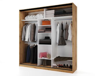 Шкаф-купе SLIM, 184х60 с зеркалом