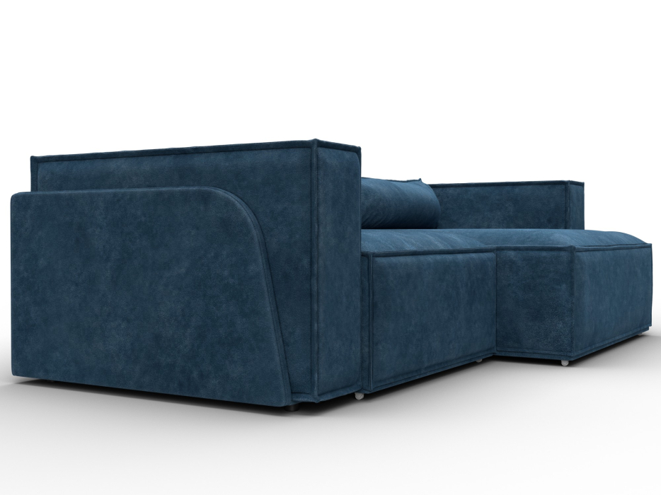 Диваны угловые в гостиную, Диван угловой Лига-061 угол правый, велюр BRUT