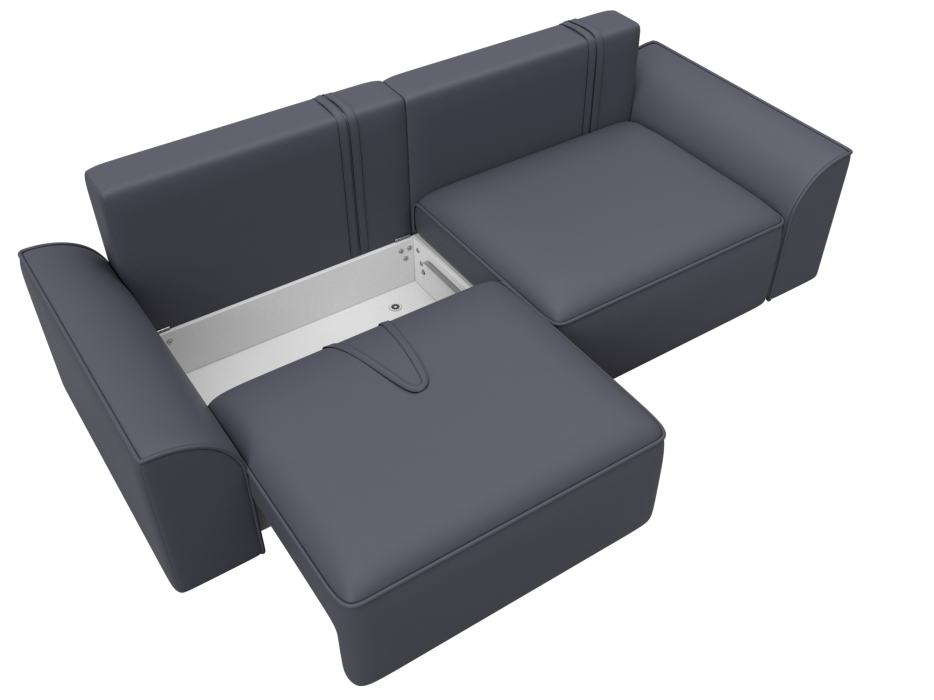 Диваны еврокнижки, Диван прямой Лига-048 НПБ, экокожа GRIFON