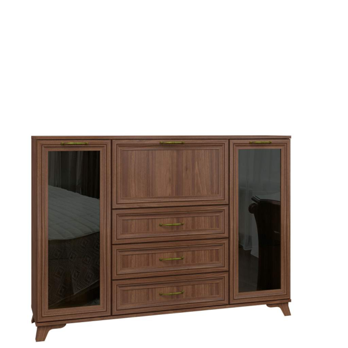 Комоды, Комод со стеклом Ариэль КМ-2