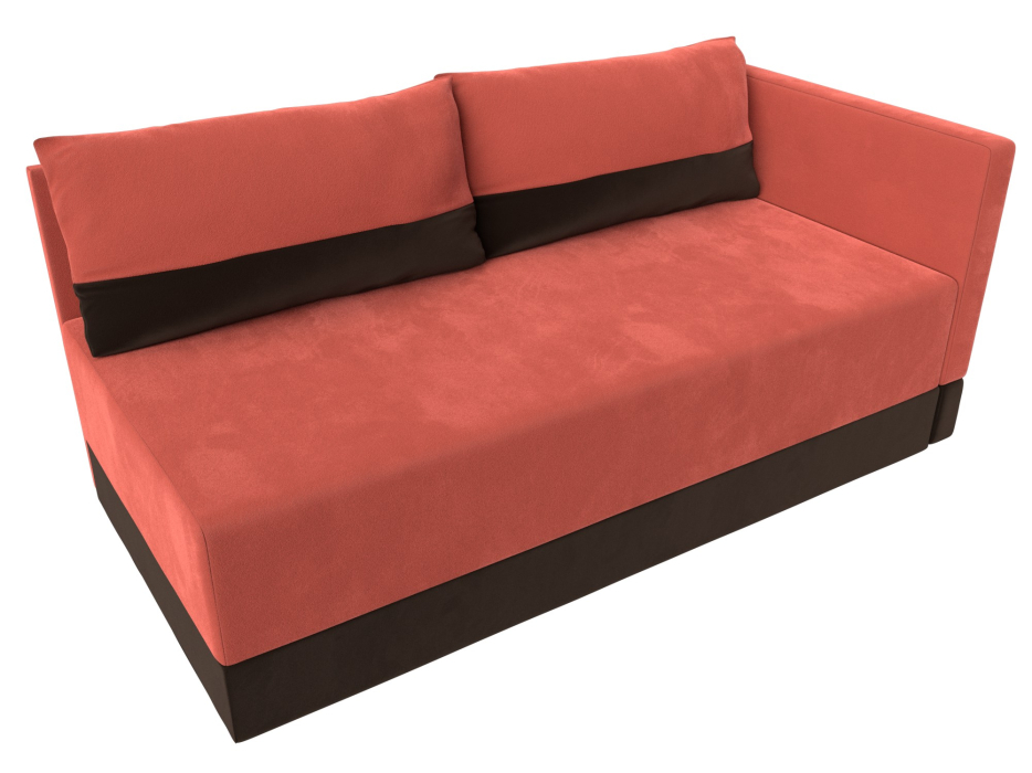 Кушетка диван, Кушетка Никас правая, микровельвет