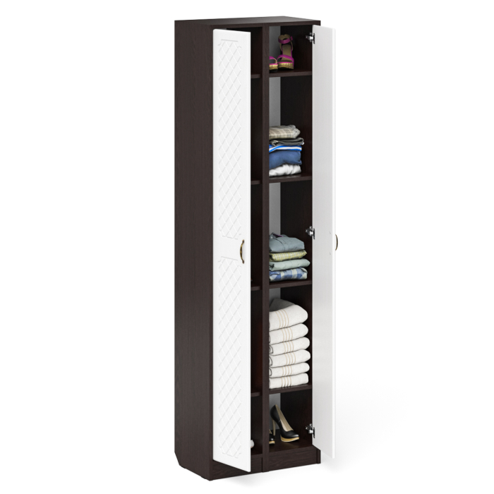 Прихожие, Два пенала для прихожей серии П-6 МДФ фрезеровка ромб