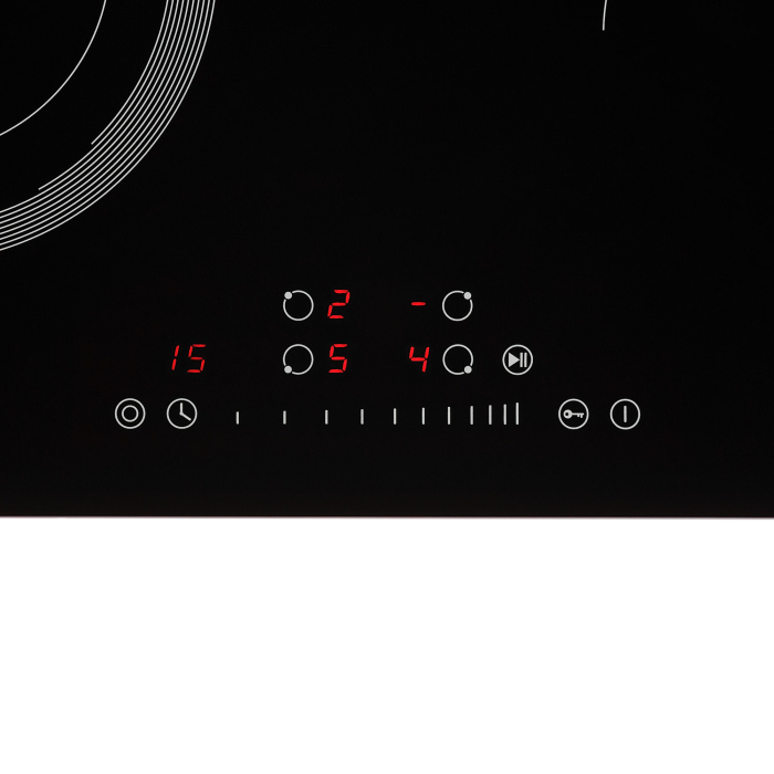 Встраиваемые варочные панели, Электрическая варочная поверхность KRONA ORSA 60 BL/S (независимая)