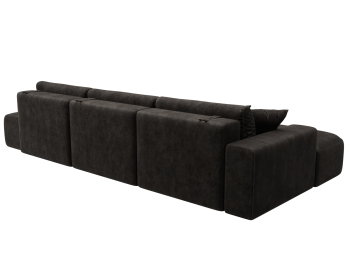 Диван угловой Лига-036 НПБ Модерн Лонг левый угол, велюр BRUT