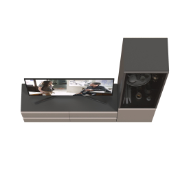 Гостиная Сидней № 09 с фасадами стекло