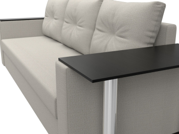 Диван прямой Атланта со столом справа, рогожка Амур