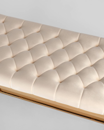 Банкетка-скамейка БРУКЛИН (Сталь золото)