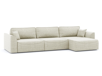 Диван-кровать угловой Рафаэль 3 секции еврокнижка НПБ, рогожка