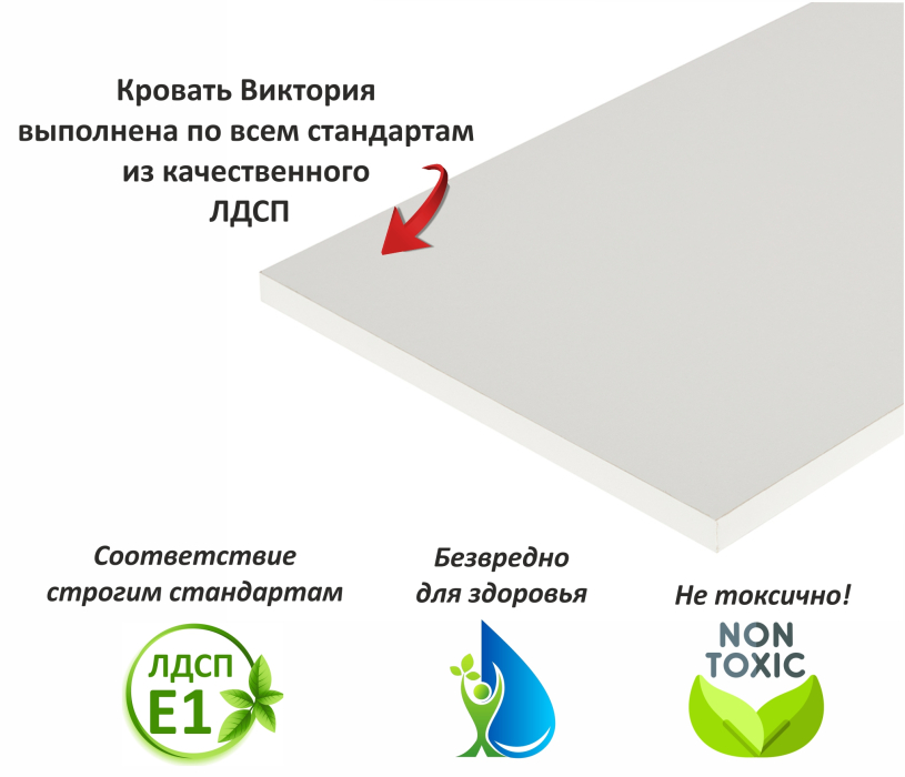 Двуспальные, Кровать Виктория 160 с ящиками (Белая)