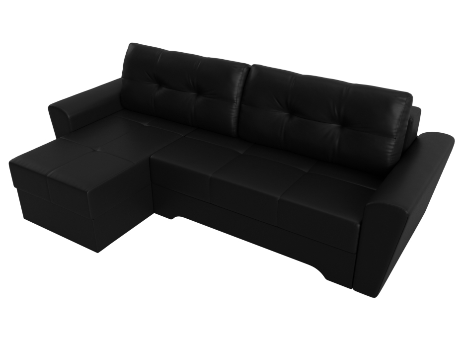 Диваны угловые в гостиную, Угловой диван Амстердам левый угол, экокожа