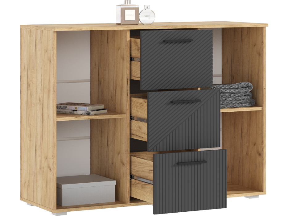 Комоды, Комод Сильвия 1200 3 ящика/2 двери