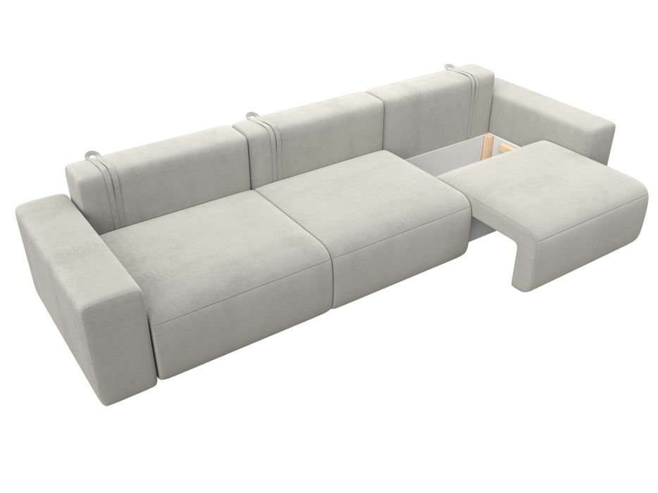 Диваны еврокнижки, Диван прямой Лига-036 НПБ Классик Лонг, велюр TOWER