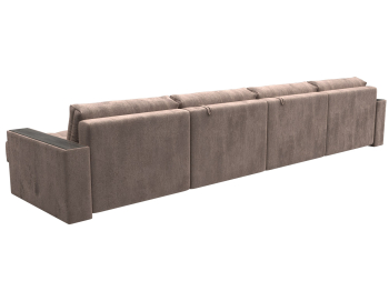 Диван П-образный с декором Лига-049 НПБ Лонг, велюр TOWER