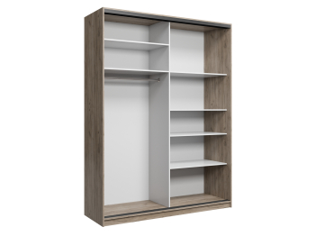 Шкаф купе 2-х дверный АЙСБЕРГ ЛОФТ 180 +зеркало