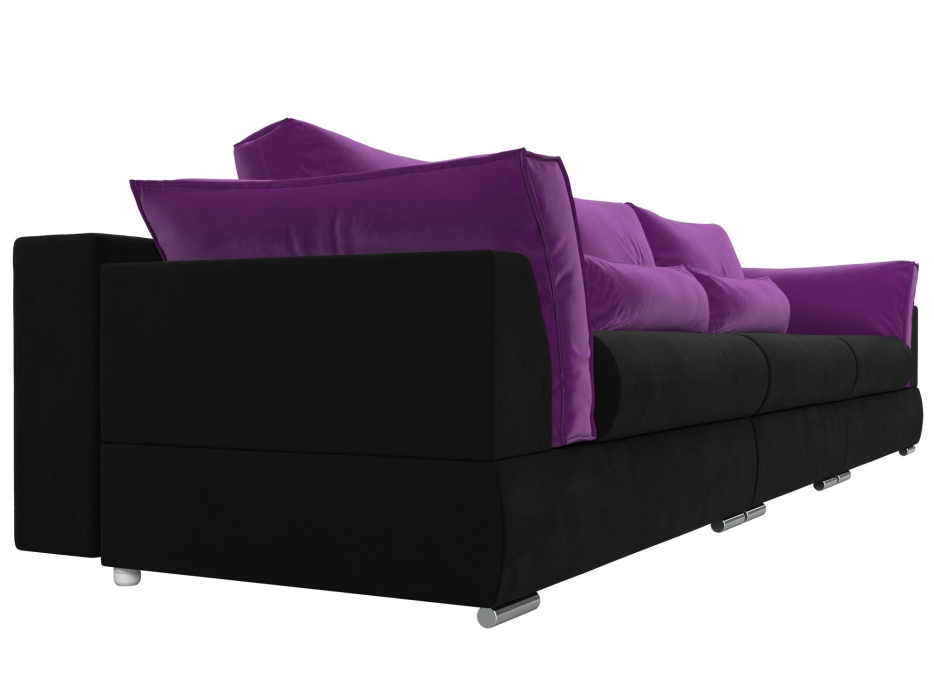 Диваны с ящиком для белья, Прямой диван Пекин Long, микровельвет