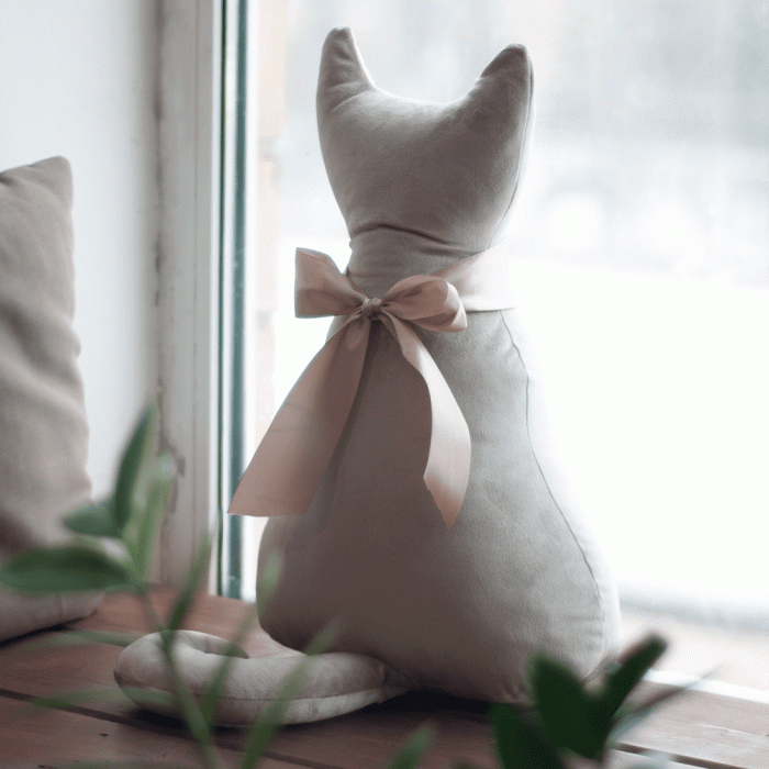 Подушки, Подушка декоративная Кот Мур Вельвет