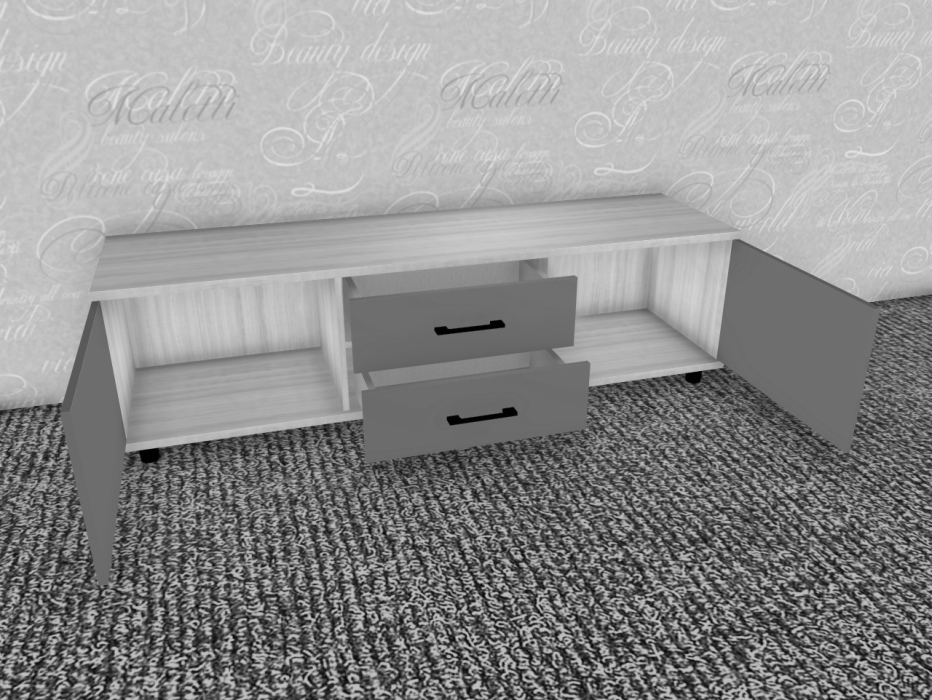 ТВ-тумбы, Модульная система Грейс Тумба ТБ-5034  Снежный Ясень