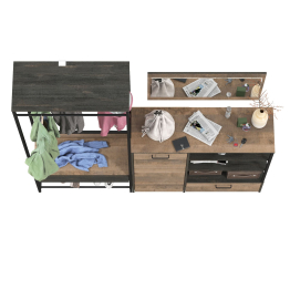 Прихожая Трувор с зеркалом и комодом-тумбой с дверкой