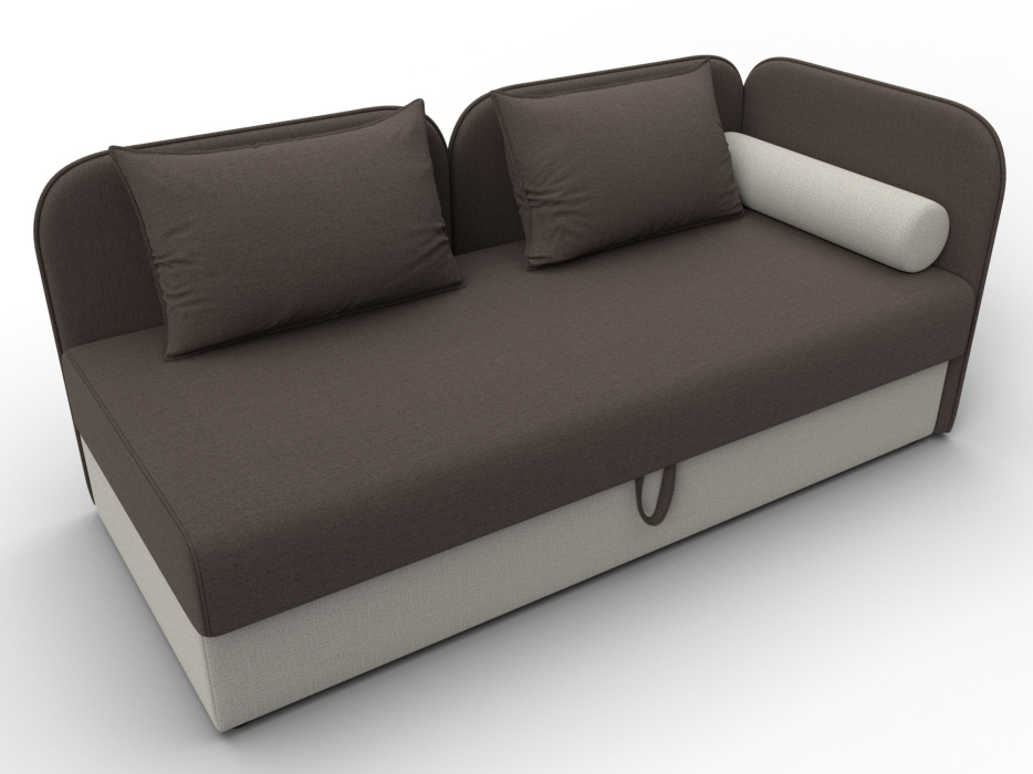 Диваны кровати прямые, Тахта Лига-094 НПБ, рогожка Амур