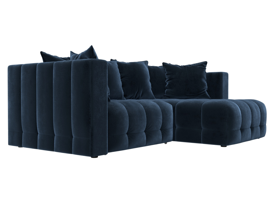 Диваны еврокнижки, Диван угловой Лига-052 НПБ угол универсальный, велюр TOWER