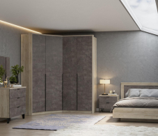 Для одежды, Шкаф Анима ШК-3219, дуб серый, камень тёмный