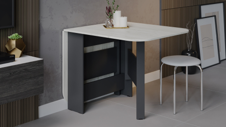 Стол-книжка Т-1, антрацит, дуб крафт белый