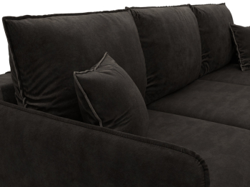 Диван угловой Лига-064 НПБ угол универсальный, велюр BRUT