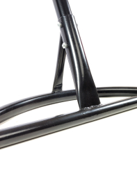 Подвесное кресло КАПЛЯ ЛЮКС с ротангом чёрное