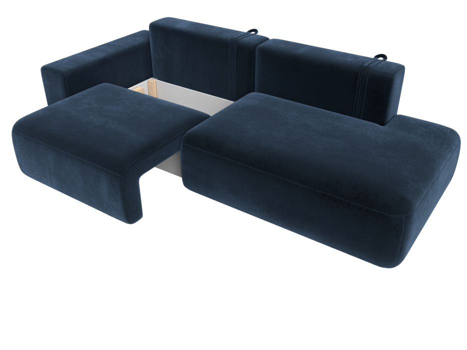 Диваны еврокнижки, Диван прямой Лига-036 НПБ Модерн подлокотник слева, велюр TOWER