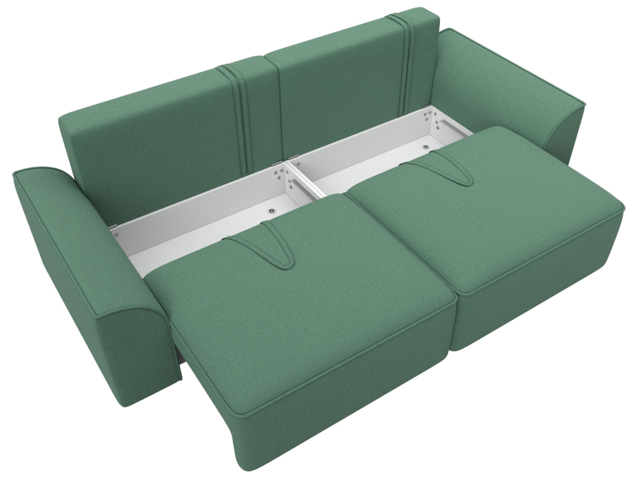 Диваны еврокнижки, Диван прямой Лига-048 НПБ, рогожка Амур