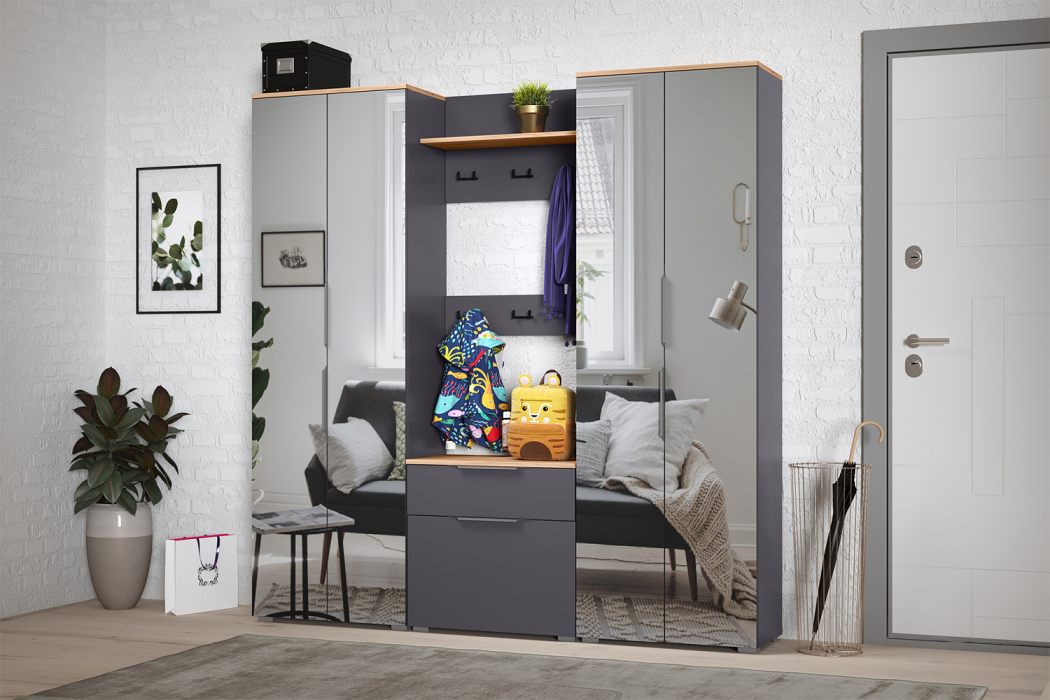 Шкафы двухстворчатые, Шкаф для одежды Октава 13.338