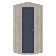 Для одежды, Шкаф Лежер ШК-3121, дуб серый, холст сапфировый