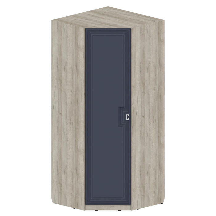 Для одежды, Шкаф Лежер ШК-3121, дуб серый, холст сапфировый