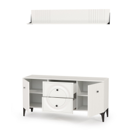 Тумба для ТВ с навесной полкой Валенсия № 50