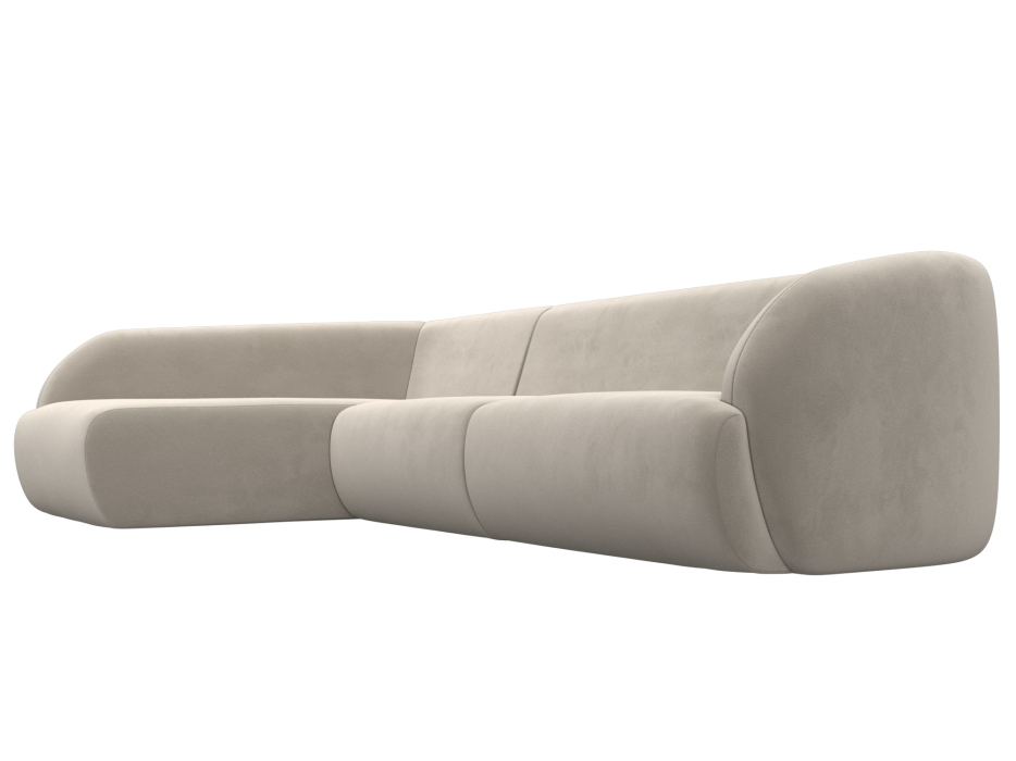 Диваны угловые в гостиную, Диван угловой Лига-041 левый угол, микровельвет