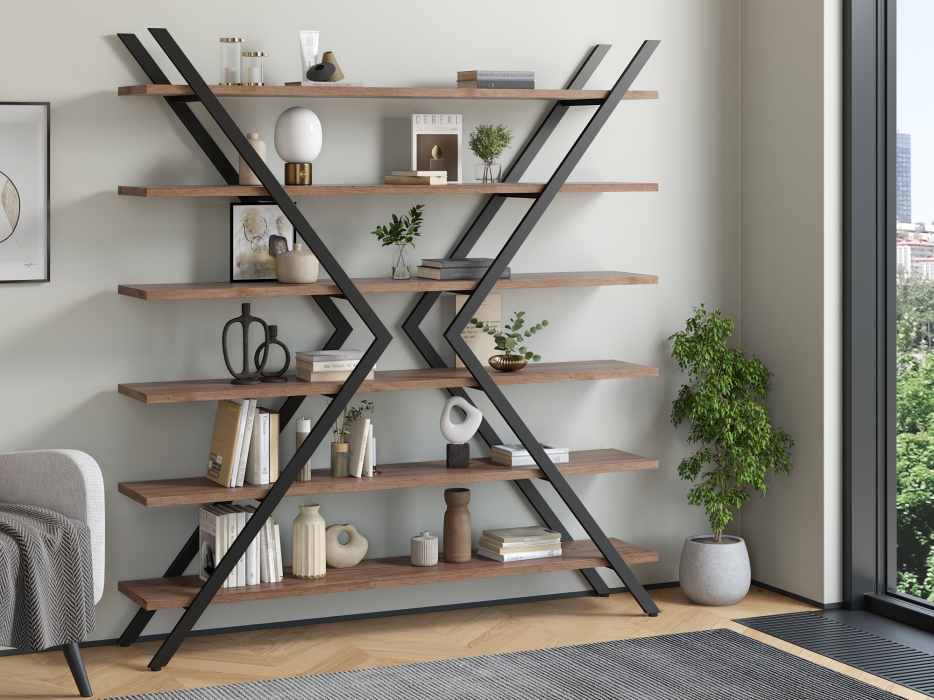 Стеллажи, Стеллаж Айсберг Лофт ИКС черный