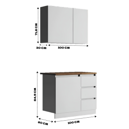 Кухонный гарнитур "Мальм" 1.0