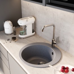 Мойкa ML-GM13 круглая, 495мм (глубина чаши 200) NEW*