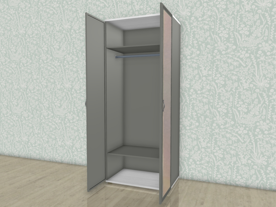 Шкафы двухстворчатые, Модульная система Карина Шкаф ШК-1003 с зеркалом