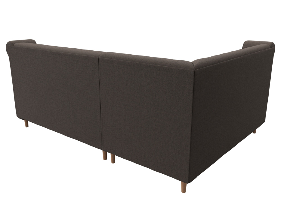 Диваны угловые кухонные, Диван кухонный угловой Бронкс левый угол, рогожка Амур