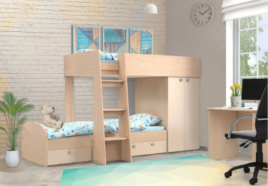 Двухъярусная кровать Golden kids 2