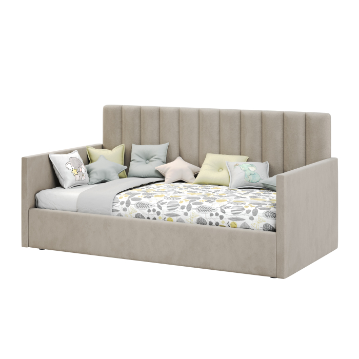 Кровати с мягким изголовьем, Кровать односпальная Меркурий-4 90*200