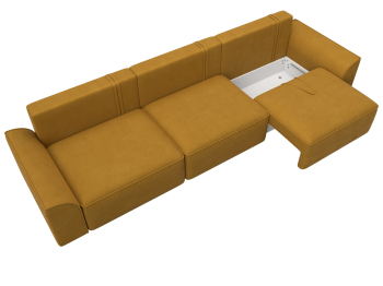 Диван прямой Лига-048 НПБ Лонг, велюр BRUT