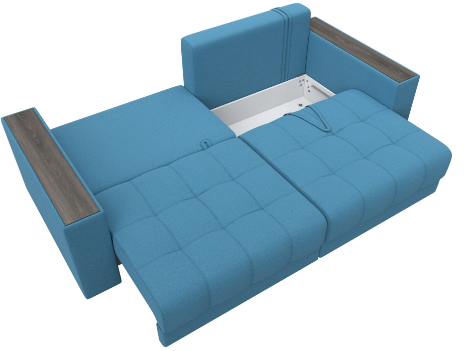 Диваны еврокнижки, Диван прямой с декором Лига-049 НПБ, рогожка Амур