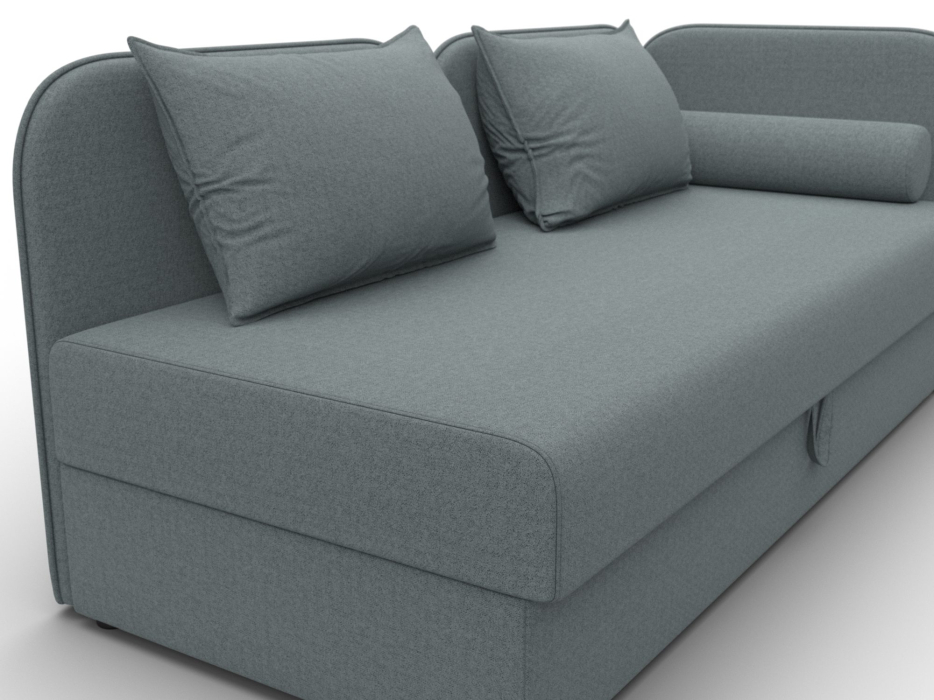 Диваны кровати прямые, Тахта Лига-094 НПБ, рогожка Амур